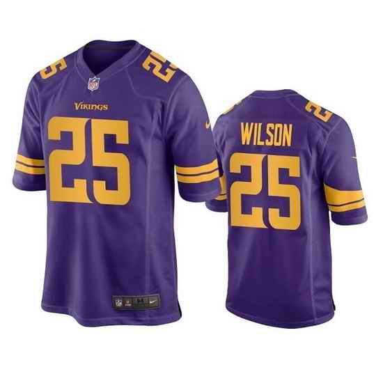 Men Minnesota Vikings #25 Albert Wilson Purple Color Rush Stitched Jersey->miami dolphins->NFL Jersey