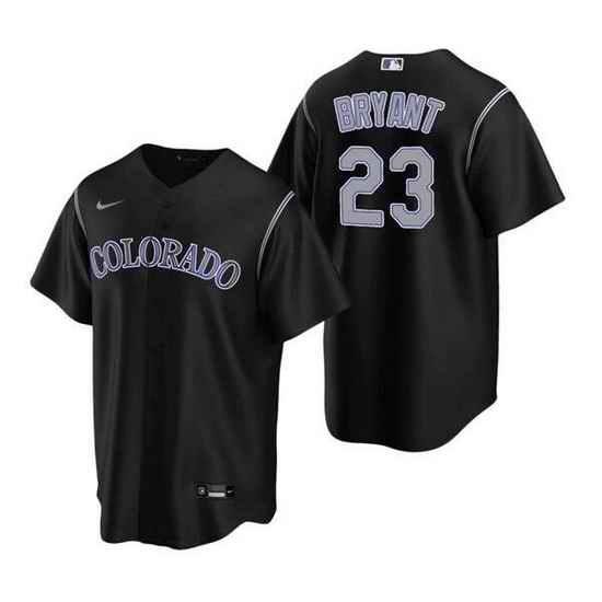 Men Colorado Rockies #23 Kris Bryant Black Stitched Baseball Jersey->boston red sox->MLB Jersey