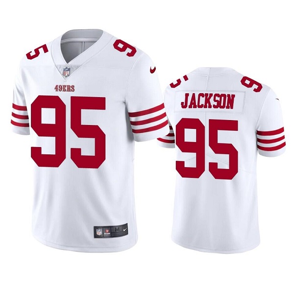 Men's San Francisco 49ers #95 Drake Jackson 2022 White Vapor Untouchable Stitched Football Jersey->buffalo bills->NFL Jersey