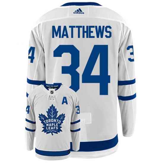 Men Toronto Maple Leafs #34 Auston Matthews White Stitched Jersey->tampa bay lightning->NHL Jersey