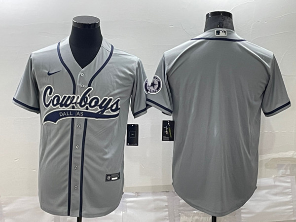 Men's Dallas Cowboys Blank Grey Stitched Jersey->dallas cowboys->NFL Jersey