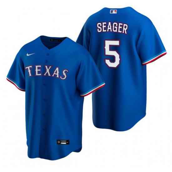 Men Texas Rangers #5 Corey Seager Blue Cool Base Stitched Baseball Jersey->tampa bay rays->MLB Jersey