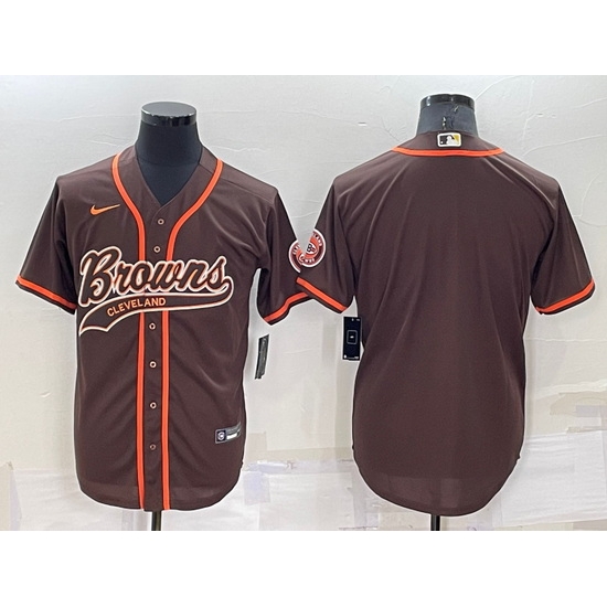 Men Cleveland Browns Blank Brown Stitched Jersey->green bay packers->NFL Jersey