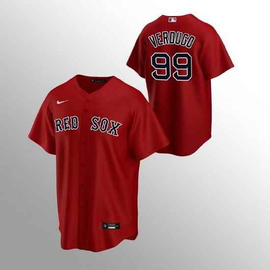 Men Boston Red Sox #99 Alex Verdugo Red Cool Base Stitched Jerse->boston red sox->MLB Jersey