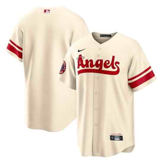 Men Los Angeles Angels Blank 2022 Cream City Connect Cool Base Stitched Jerseys->los angeles dodgers->MLB Jersey