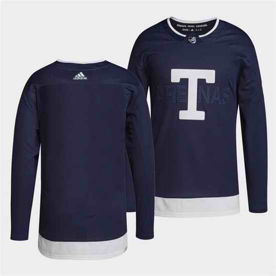 Men Toronto Maple Leafs Blank 2022 Heritage Classic Navy Stitched jersey->toronto maple leafs->NHL Jersey