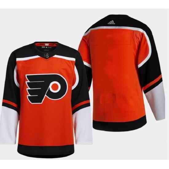 Men Philadelphia Flyers Blank 2021 Orange Reverse Retro Stitched Jersey->pittsburgh penguins->NHL Jersey