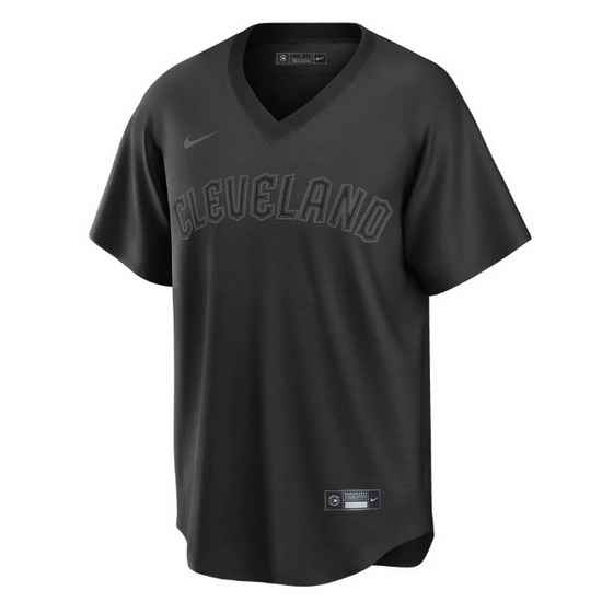 Men Cleveland Guardians #11 Jos E9 Ram EDrez Black Pitch Black Fashion Replica Stitched Baseball Jersey->houston astros->MLB Jersey
