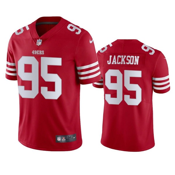 Men's San Francisco 49ers #95 Drake Jackson 2022 Red Vapor Untouchable Stitched Football Jersey->tennessee titans->NFL Jersey