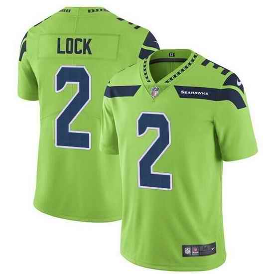 Men Seattle Seahawks #2 Drew Lock Green Vapor Untouchable Limited Stitched jersey->philadelphia eagles->NFL Jersey