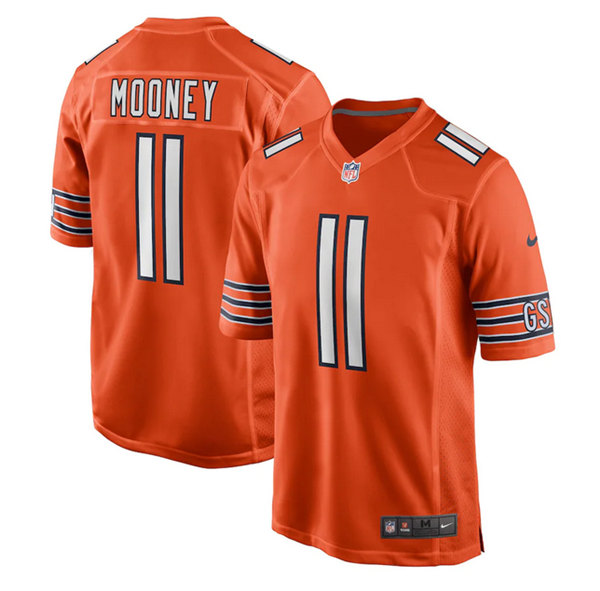 Men's Chicago Bears #11 Darnell Mooney Orange Stitched Game Jersey->dallas cowboys->NFL Jersey