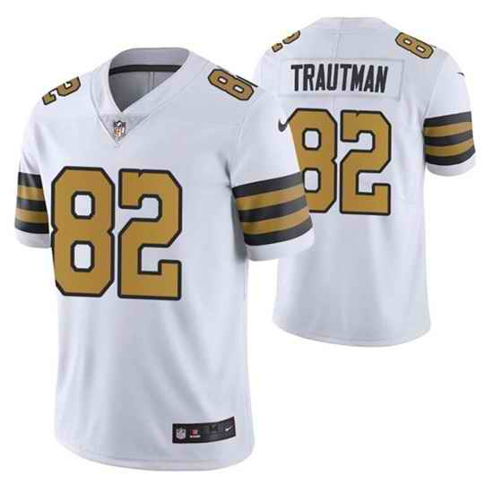 Men New Orleans Saints #82 Adam Trautman Color Rush Stitched Jersey->philadelphia eagles->NFL Jersey
