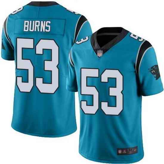 Men Carolina Panthers #53 Brian Burns Blue Vapor Untouchable Limited Stitched Jersey->buffalo bills->NFL Jersey