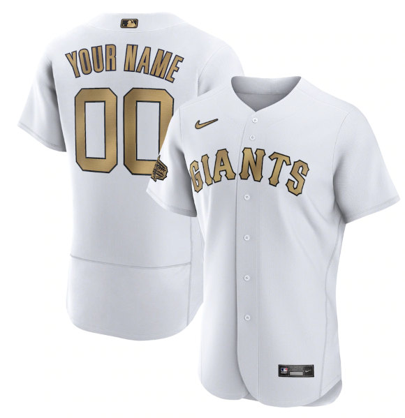 Men's San Francisco Giants Active Player Custom White 2022 All-Star Flex Base Stitched MLB Jersey->san diego padres->MLB Jersey