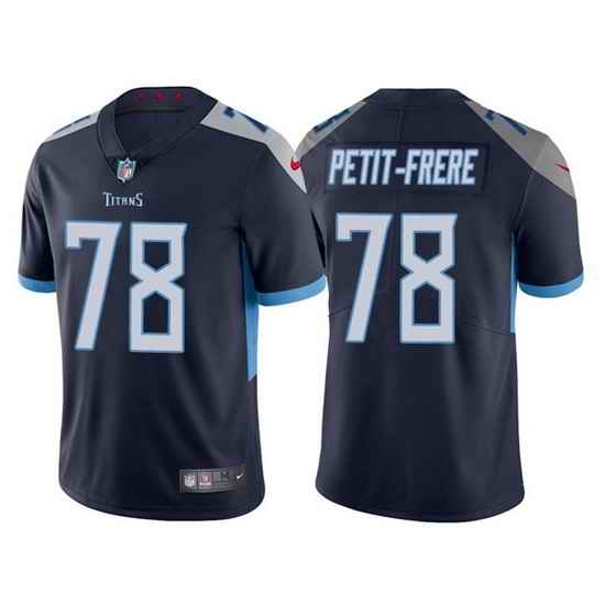 Men Tennessee Titans #78 Nicholas Petit Frere Navy Vapor Untouchable Stitched jersey->tennessee titans->NFL Jersey