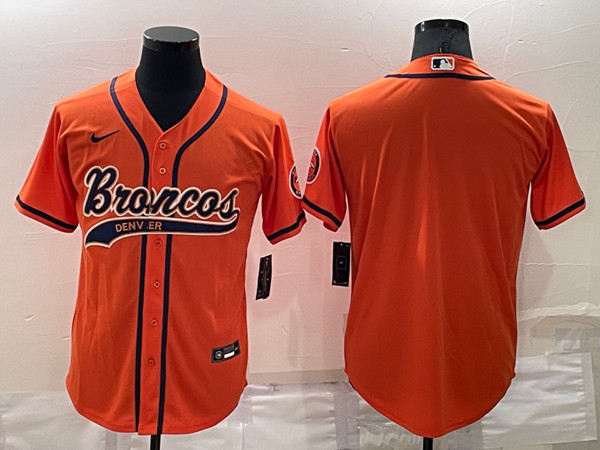 Men's Denver Broncos Blank Orange Stitched Jersey->denver broncos->NFL Jersey