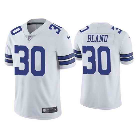 Men Dallas Cowboys #30 DaRon Bland White Vapor Limited Stitched Jersey->dallas cowboys->NFL Jersey