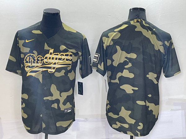 Men's Los Angeles Dodgers Blank Olive Cool Base Stitched Baseball Jersey->los angeles dodgers->MLB Jersey