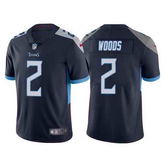 Men Tennessee Titans #2 Robert Woods Navy Vapor Untouchable Stitched jersey->denver broncos->NFL Jersey