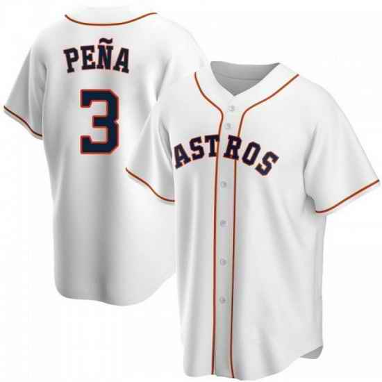 Men Houston Astros #3 Jeremy Pe F1a White Cool Base Stitched Jersey->houston astros->MLB Jersey