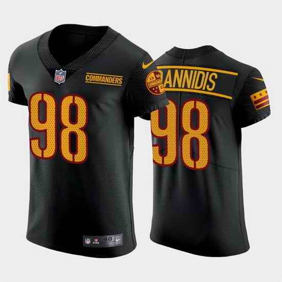 Men Washington Commanders #98 Matt Ioannidis Black Elite Stitched jersey->new orleans saints->NFL Jersey