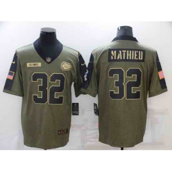 Men Kansas City Chiefs #32 Tyrann Mathieu 2021 Salute To Service Limited Jersey->baltimore ravens->NFL Jersey