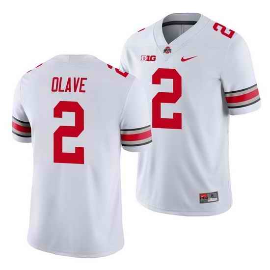Youth Ohio State Buckeyes Chris Olave Scarlet White Game Jersey->brooklyn nets->NBA Jersey