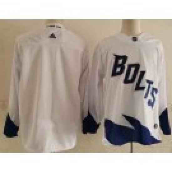 Men Tampa Bay Lightning Blank White 2022 Stadium Series Authentic Jersey->tampa bay lightning->NHL Jersey