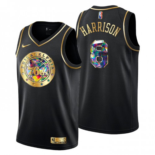 Philadelphia Philadelphia 76ers #8 Shaquille Harrison Men’s Golden Edition Diamond Logo 2021/22 Swingman Jersey – Black Men’s->philadelphia eagles->NFL Jersey