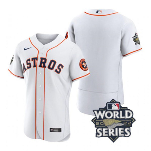 Astros Blank White Nike 2022 World Series Flexbase Jersey->philadelphia phillies->MLB Jersey