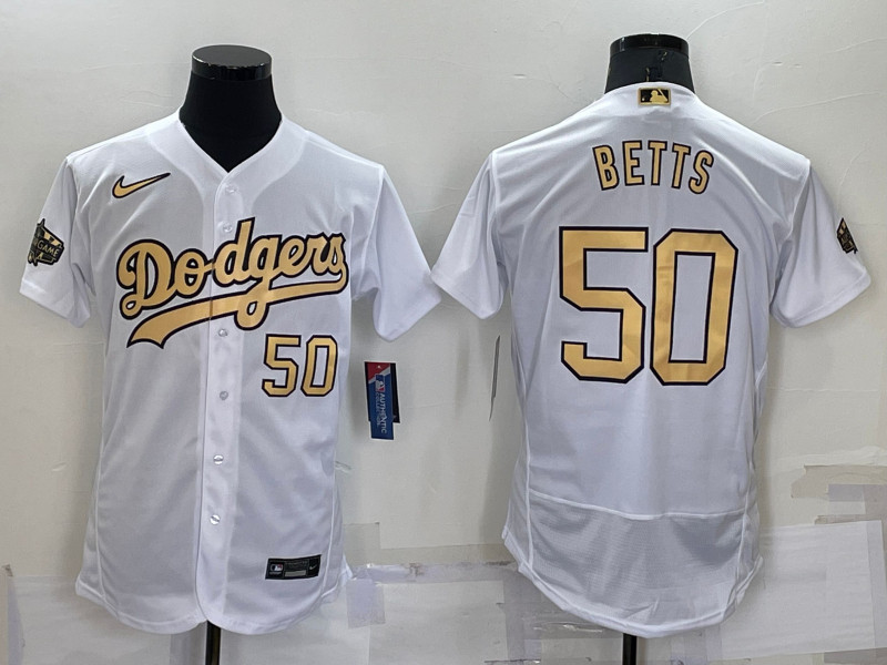 Dodgers #50 Mookie Betts White Nike 2022 MLB All Star Flexbase Jersey->minnesota twins->MLB Jersey