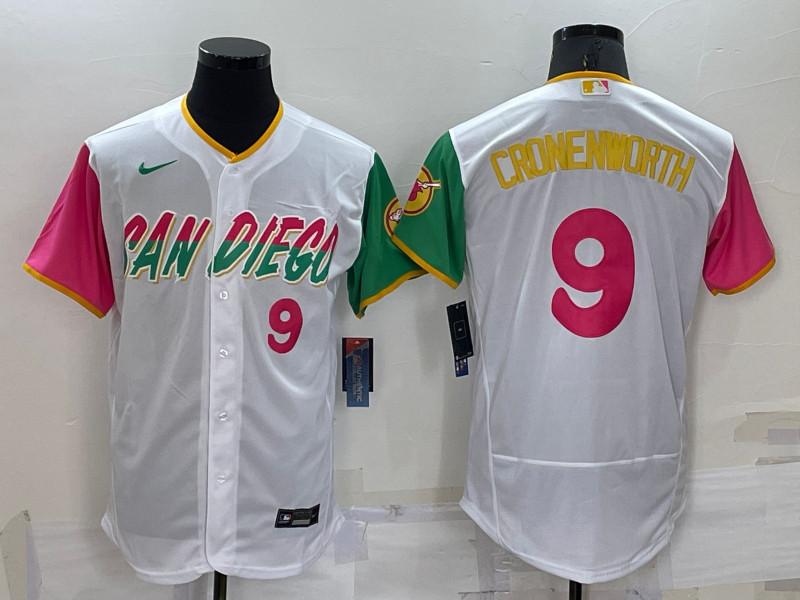 Padres #9 Jake Cronenworth White Nike 2022 City Connect Flexbase Jersey->san diego padres->MLB Jersey