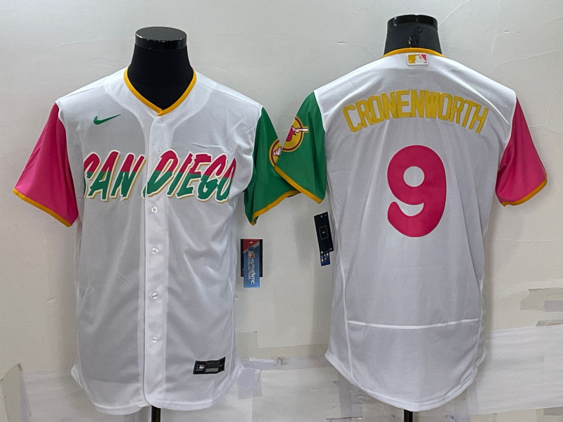 Padres #9 Jake Cronenworth White Nike 2022 City Connect Flexbase Jerseys->san diego padres->MLB Jersey