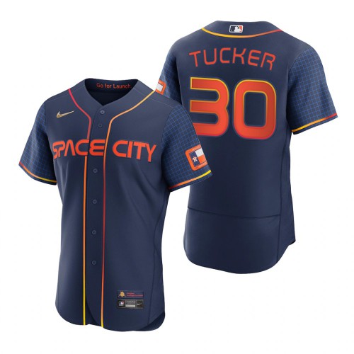 Houston Houston Astros #30 Kyle Tucker Navy Men’s Nike Authentic 2022 City Connect MLB Jersey Men’s->houston astros->MLB Jersey