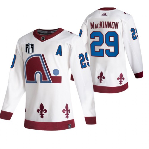 Colorado Colorado Avalanche #29 Nathan MacKinnon Men’s Adidas 2022 Stanley Cup Final Patch Reverse Retro Alternate NHL Jersey Men’s->colorado avalanche->NHL Jersey