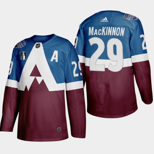 Adidas Colorado Avalanche #29 Nathan MacKinnon Men’s 2022 Stanley Cup Final Patch Stadium Series Burgundy Stitched NHL Jersey Men’s->women nhl jersey->Women Jersey
