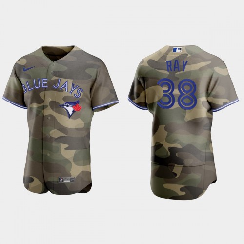 Toronto Toronto Blue Jays #38 Robbie Ray Men’s Nike 2021 Armed Forces Day Authentic MLB Jersey -Camo Men’s->toronto blue jays->MLB Jersey