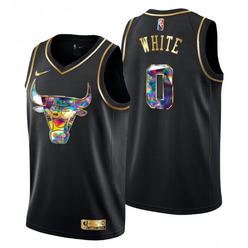 Chicago Chicago Bulls #0 Coby White Men’s Golden Edition Diamond Logo 2021/22 Swingman Jersey – Black Men’s->chicago bulls->NBA Jersey