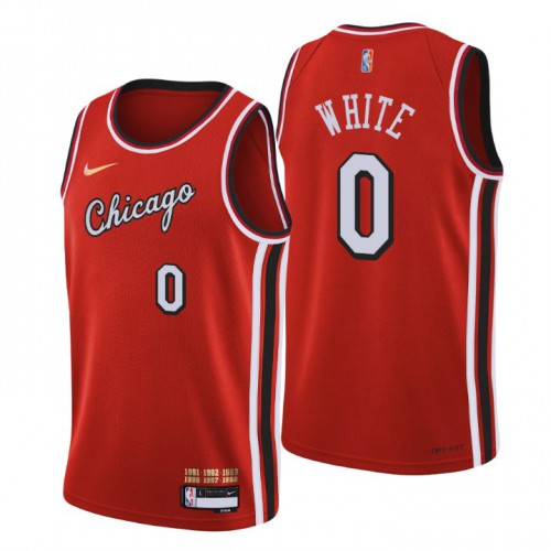 Chicago Chicago Bulls #0 Coby White Men’s Nike Red 2021/22 Swingman NBA Jersey – City Edition Men’s->chicago bulls->NBA Jersey
