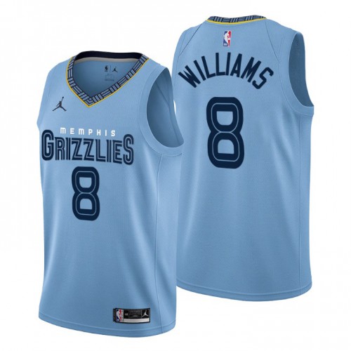 Nike Memphis Grizzlies #8 Ziaire Williams Men’s 2022-23 Statement Edition NBA Jersey – Blue Men’s->miami heat->NBA Jersey