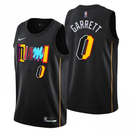 Miami Miami Heat #0 Marcus Garrett Men’s Nike Black 2021/22 Swingman NBA Jersey – City Edition Men’s->miami dolphins->NFL Jersey