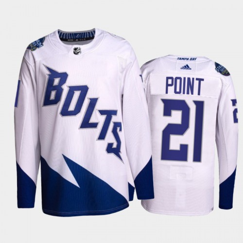 Adidas Tampa Bay Lightning #21 Brayden Point Men’s 2022 Stadium Series Authentic NHL Jersey – White Men’s->tampa bay lightning->NHL Jersey