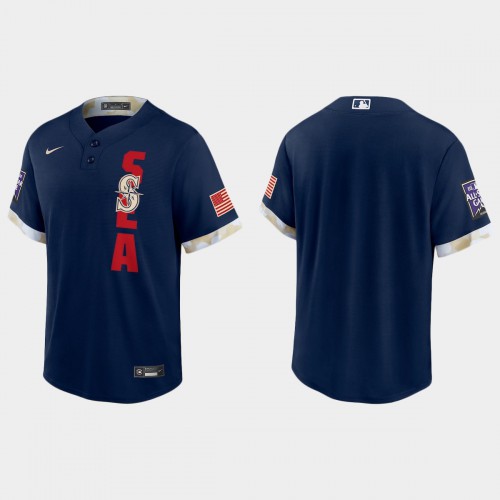 Seattle Seattle Mariners 2021 Mlb All Star Game Fan’s Version Navy Jersey Men’s->seattle seahawks->NFL Jersey