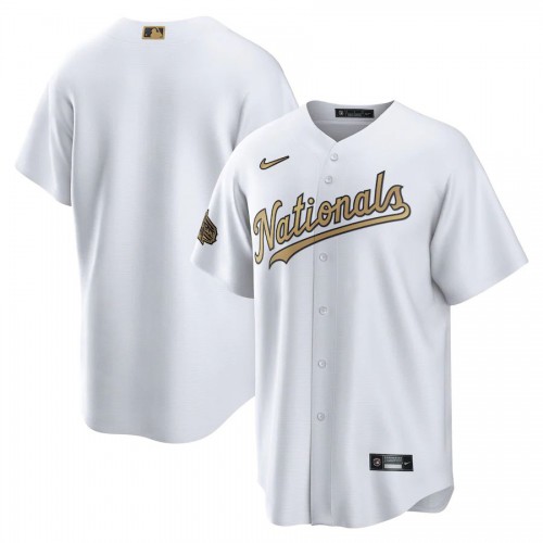 Washington Washington Nationals Blank Men’s Nike White 2022 MLB All-Star Game Replica Jersey Men’s->washington nationals->MLB Jersey