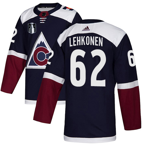 Adidas Colorado Avalanche #62 Artturi Lehkonen Navy Youth 2022 Stanley Cup Final Patch Alternate Authentic Stitched NHL Jersey Youth->colorado avalanche->NHL Jersey