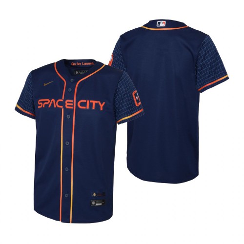 Houston Houston Astros Blank Navy Youth Nike 2022 City Connect Replica MLB Jersey Youth->kansas city royals->MLB Jersey