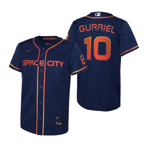 Houston Houston Astros #10 Yuli Gurriel Navy Youth Nike 2022 City Connect Replica MLB Jersey Youth->houston astros->MLB Jersey