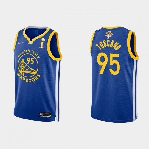 Golden State Golden State Warriors #95 Juan Toscano-Anderson Men’s Nike Blue 2021-22 NBA Finals Champions Swingman Jersey Men’s->green bay packers->NFL Jersey