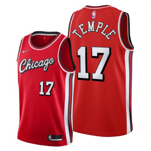 Chicago Chicago Bulls #17 Garrett Temple Women’s 2021-22 City Edition Red NBA Jersey Womens->chicago bulls->NBA Jersey