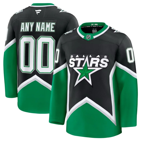Men%27s Dallas Stars Active Player Custom Black 2025-26 Alternate Stitched Hockey Jersey->customized nhl jersey->Custom Jersey